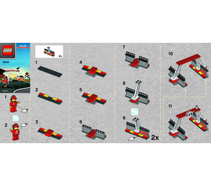 LEGO Finish Line & Podium 40194 Instrukce