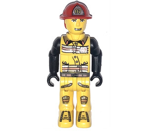 LEGO Hasič s 07 na Helma Minifigurka