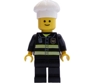 LEGO Hasič s Chef's Čepice Minifigurka