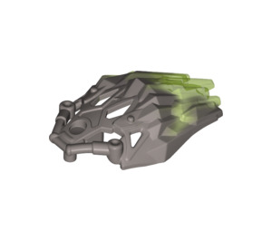 LEGO Bionicle Armor s Průhledný Bright Green Zpět (24166)