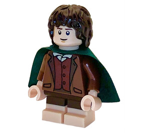 LEGO Frodo Baggins s Zelená Plášť a Tělová Feet Minifigurka