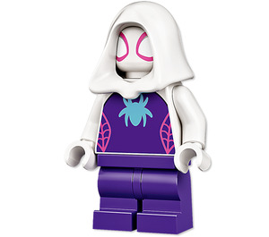 LEGO Ghost-Pavouk s Středně azurová Pavouk logo Minifigurka