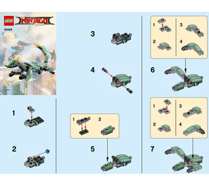 LEGO Green Ninja Mech Dragon 30428 Instrukce