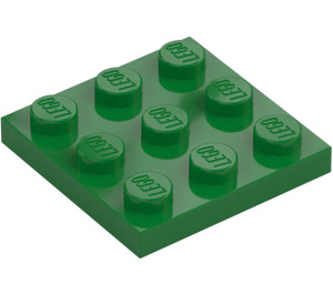 LEGO Zelená Deska 3 x 3 (11212)