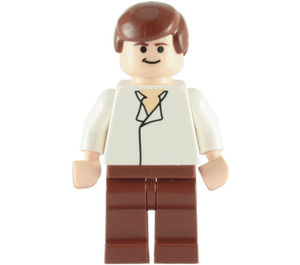 LEGO Han Solo v Bílá open Košile Star Wars Minifigurka