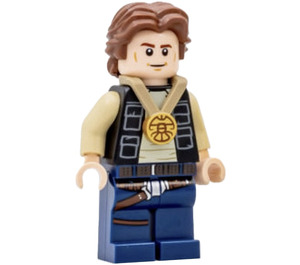 LEGO Han Solo s Celebration Medal a Zvlněný Vlasy Minifigurka