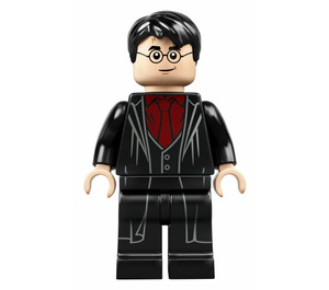 LEGO Harry Potter s Černá Robe a Tmavě červená Košile Minifigurka