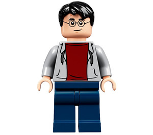 LEGO Harry Potter s Šedá Mikina s kapucí Minifigurka