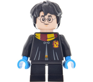 LEGO Harry Potter s Gryffindor Robe Clasped a Krátké nohy s Tmavě azurová Ruce Minifigurka