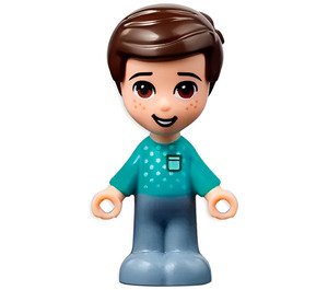 LEGO Henry s Turquoise Horní Minifigurka