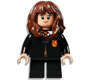 LEGO Hermione Granger s Černá Gryffindor Mikina s kapucí a Černá Kalhoty Minifigurka