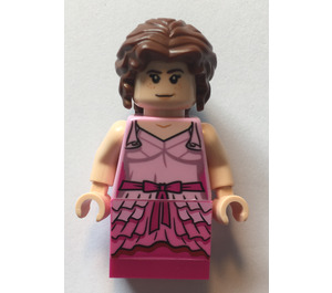 LEGO Hermione Granger s Bright Růžová Šaty Minifigurka