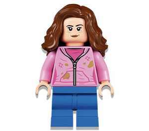 LEGO Hermione Granger s Bright Růžová Bunda s Stains (Smile / Angry) Minifigurka