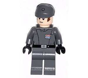 LEGO Imperial Officer s Víčko s 3 Červená a Modrá Tiles Minifigurka