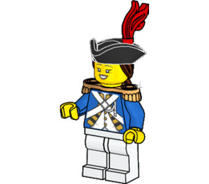 LEGO Imperial Soldier - Female Captain (Reddish Brown Vlasy) Minifigurka