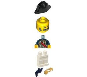 LEGO Imperial Voják s Epaulettes a Pirát Čepice Minifigurka