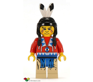 LEGO Indian Červená Košile Minifigurka