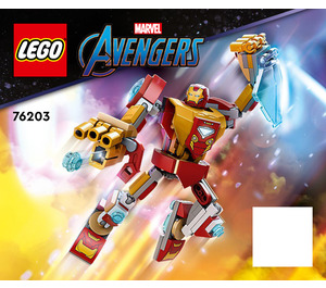 LEGO Iron Man Mech Armor 76203 Instrukce