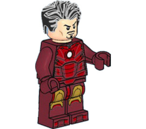 LEGO Iron Muž s Mark 3 Brnění a Vlasy Minifigurka