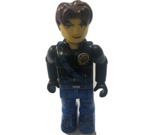 LEGO Jack Stone s Černá Bunda a Modrá Safety Sash Minifigurka