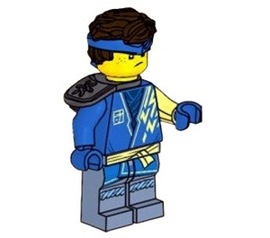 LEGO Jay - Core s Vlasy a Ramenní brnění Minifigurka