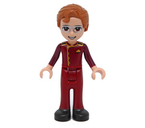 LEGO Julian s Tmavě červená Výstroj Minifigurka