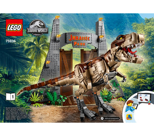 LEGO Jurassic Park: T. Rex Rampage 75936 Instrukce