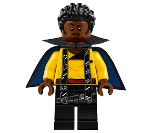 LEGO Lando Calrissian s Černá a Dark Modrá Plášť a Límec Minifigurka