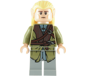 LEGO Legolas s Olive Zelená Robe a Dlouhé Cheek Lines Minifigurka