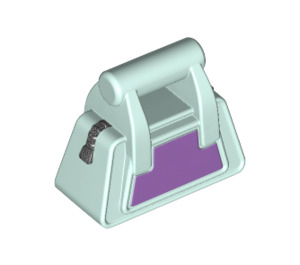 LEGO Light Aqua Gym Bag s Dark Purple Postranní (11759 / 95867)