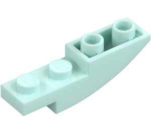 LEGO Světlá aqua Sklon 1 x 4 Zakřivený Převrácený (13547)