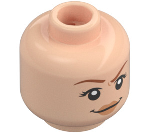 LEGO Světlá tělová Claire Dearing Minifigurka Hlava (Zapuštěný pevný cvoček) (3626 / 38182)