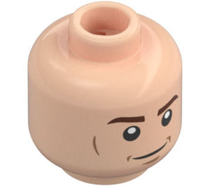 LEGO Světlá tělová Minifigurka Hlava s Smile a Grimace (Zapuštěný pevný cvoček) (3626 / 38296)