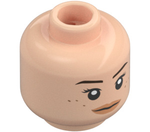 LEGO Světlá tělová Rey Minifigurka Hlava (Zapuštěný pevný cvoček) (3626 / 23783)