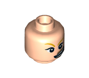 LEGO Supergirl Minifigure Hlava (Zapuštěný masivní čep) (3626 / 36027)