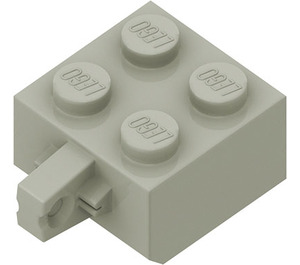 LEGO Závěs Kostka 2 x 2 Zamykání s 1 Finger Vertikální (žádný otvor pro nápravu) (30389)