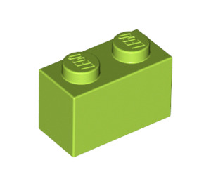 LEGO Lime Kostka 1 x 2 se spodní trubkou (3004 / 93792)