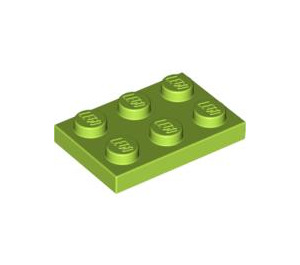 LEGO Lime Deska 2 x 3 (3021)