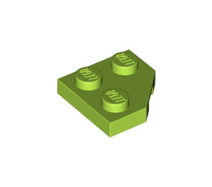 LEGO Lime Klín Deska 2 x 2 Cut Roh (26601)