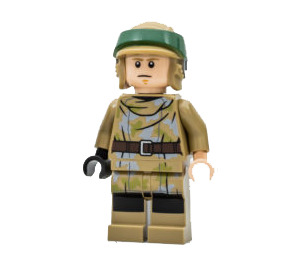 LEGO Luke Skywalker - Tmavě žlutohnědá Endor Výstroj Minifigurka