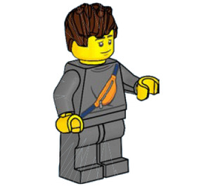 LEGO Muž Cestující Minifigurka