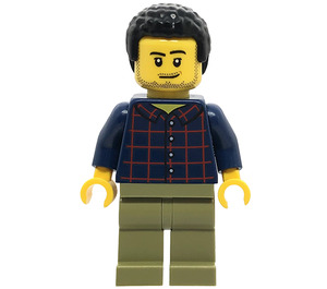 LEGO Man v Plaid Shirt Minifigurka