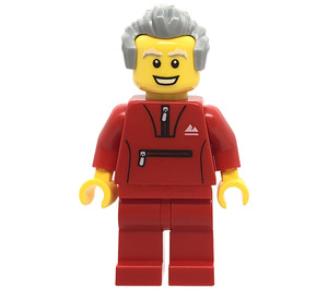 LEGO Muž v Červená Tracksuit Minifigurka