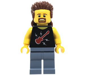 LEGO Muž s Mullet Minifigurka