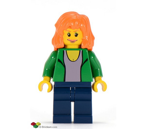 LEGO Mary Jane s Zelená Bunda Minifigurka