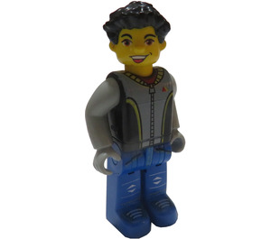 LEGO Max s Černá Trup a Modrá Nohy Minifigurka