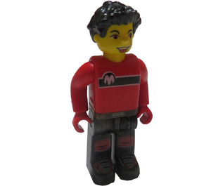 LEGO Max s Červená Košile a Černá Pants Minifigurka