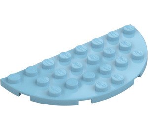 LEGO Středně azurová Deska 4 x 8 Kolo Polovina Kruh (22888)