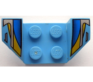 LEGO Blatník Deska 2 x 2 s Flared Kolo Arches s Modrá, Yellow  (41854)