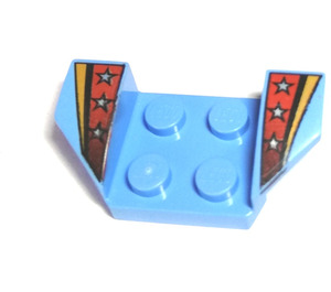 LEGO Blatník Deska 2 x 2 s Flared Kolo Arches s stříbrný Stars (41854)